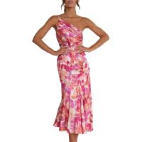 Temperamento de moda de talla grande para mujer en primavera y verano 2023 Vestidos inclinados en ofertaN - details 2
