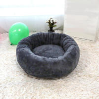 Nido redondo de felpa corta y suave para mascotas, cama cálida de invierno para perros, adecuado para gatos y perros pequeños, 1 unidad - details 0