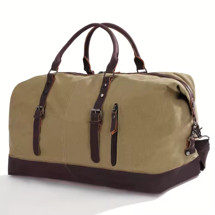 Bolsa de viaje Weekender para hombre, bolsa de viaje de gran capacidad, equipaje informal, bolsa de lona para exteriores - 1