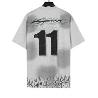 Camiseta Deportiva de Algodón Puro para Hombres Estilo Básico Casual de Verano con Impresión Adicional en la Parte Delantera - details 13