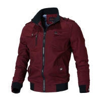Chaqueta Bomber Men's Style Casual Nueva Primavera Otoño Visteza Exterior Algodón Cremallera - details 1