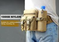 Riñonera táctica de nailon para hombre, bolsa para teléfono con botella de agua para senderismo, deportes al aire libre - details 3