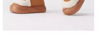 Hamburguesa pan de suela gruesa versátil cálido hogar bolsa antideslizante y zapatos de algodón. - details 11