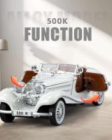1:32 Mercedes Benz 500K Convertible de doble puerta Roadster Diecast modelo aleación Metal colecciones de coches Hobby decoraciones regalo amigo - details 9