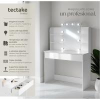 tocador de Maquillaje, Estilo Vintage, Espejo Giratorio, Taburete Acolchado, 4 cajones, Elegante, Muebles Dormitorio, tocador con Espejo, Espejo Maquillaje, tocadores de Maquillaje - details 50