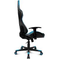 Gaming Profesional, reposabrazos ajustables 2D, pistón clase 4, giratoria, mecanismo de mariposa, cojín lumbar y cervical, color negro/blanco/azul - details 4