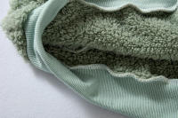 Chaqueta de lana cálida y holgada para mujer, talla grande, nueva, con capucha - details 24