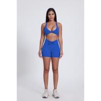 Shorts deportivos de cintura alta con lazo para mujer, para gimnasio, yoga, fitness y entrenamiento. - details 11