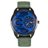 Reloj de Pulsera de Cuarzo Automático Estilo Casual de Moda para Hombres Correa de Nylon Negro - details 25