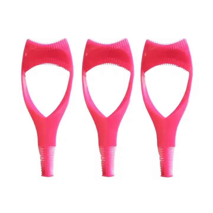 Aplicador de protección de rímel, herramienta de pestañas superior e inferior, aplicador protector de rímel, rosa roja - 1