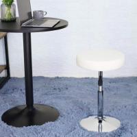 barbero Redondo Cuero PU Sala Consulta Sala Estar Barra Cocina Multifuncional Ajustable en Altura sin Respaldo Rosa - details 15