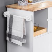 FKW47-W Carrito de Servir Carrito Auxiliar Cocina estantería de Cocina Carrito de Cocina móvil 100 x 92 x 45 cm Blanco ES - details 43