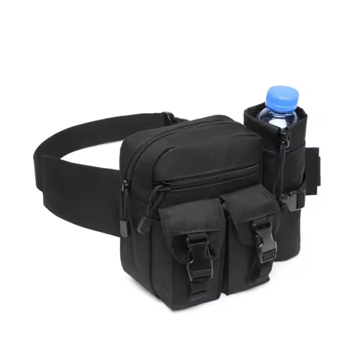 Piñonera táctica de nailon para hombre, teléfono con bolsa para botella de agua, deportes al aire libre, ejército, caza - 1