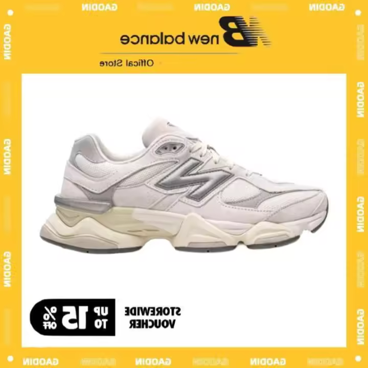 LETEN NB9060 Gris Blanco para hombres y mujeres Retro Casual Running Shoes Zapatillas de deporte Pegatinas de pared - 1