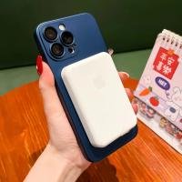 Funda de teléfono de carga inalámbrica de lujo para Apple iPhone 16 15 11 13 12 14 Pro Max Plus para Magsafe fundas magnéticas mate cubierta de lente - details 2