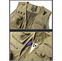 Chaleco Ligero de Verano para Hombres Malla de Pesca Transpirable Secado Rápido Ropa de Senderismo - details 9