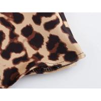 Vestido de satén con estampado animal francés para mujer, moda de verano, nuevo - details 7