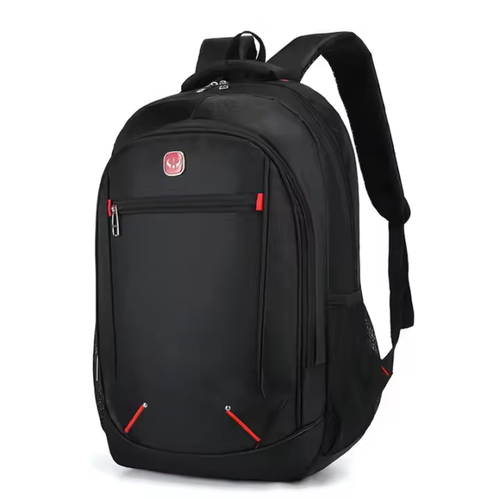 Bolsa Escolar de gran capacidad para estudiantes, mochila informal de Color sólido, Material Oxford, multifunción Simple - 1