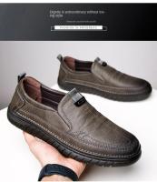 Mocasines de alta calidad para exteriores, cómodos, a la moda, suaves, clásicos, antideslizantes, hechos a mano, zapatos casuales de hombre de cuero vacuno. - details 7