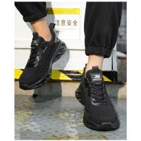 Zapatos de Seguridad para Hombres GIOIO Reflectantes, Transpirables, Ligeros, Anti-rotación, Anti-perforación, Resistentes al Desgaste Moda en Zapatillas - details 3