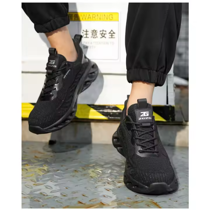 Zapatos de Seguridad para Hombres GIOIO Reflectantes, Transpirables, Ligeros, Anti-rotación, Anti-perforación, Resistentes al Desgaste Moda en Zapatillas - 1