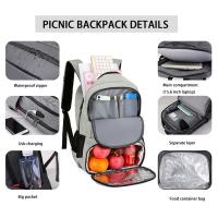 Mochila de viaje, Nevera isotérmica, Bolsa de Picnic para Picnic, Playa, Almuerzo, Barbacoa - details 5