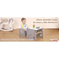 Juego de mesa y silla Montessori