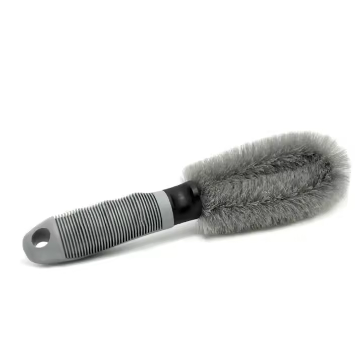 Cepillo de limpieza de ruedas de coche, limpieza profesional de neumáticos, cuidado de detalles, llanta de rueda en seco y húmedo, cepillo de limpieza, accesorios de productos - 1