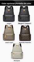 Mochila de gran capacidad para mujer, mochila pequeña versátil de cuero suave impermeable, bolsa de viaje al aire libre - details 15