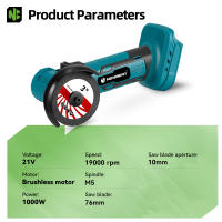 Amoladora Angular Inalámbrica Newbeny Herramienta Eléctrica de Carpintería para Batería Recargable - details 0