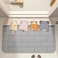 Pie absorbente de baño de diatomita suave rpet para baño, inodoro, dormitorio - details 2