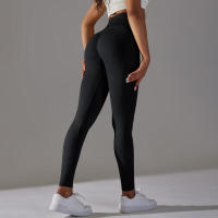 Leggings de yoga sin costuras para mujer, ropa deportiva de entrenamiento, pantalones deportivos de cintura alta - details 9