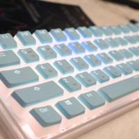 Korean Pudding Keycap Transparent Set PBT Shine Through Backlit Keycaps OEM Profile For MX Switch nical Keyboard - details 2