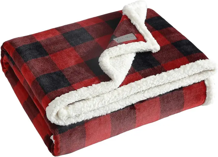 Eddie Bauer Manta Ropa de Cama Reversible de Forro Polar Sherpa para decoración del hogar para Todas Las Estaciones, poliéster, Moose Stance Gris, Colcha - 1