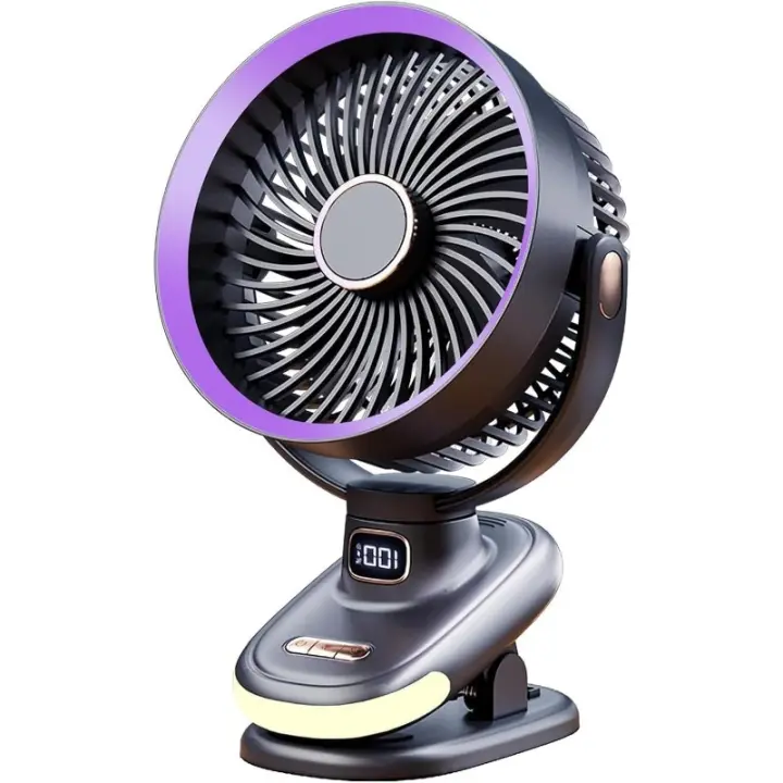 Ventilador Silencioso Potente Refrigeración de Funcionamiento Inclinación Variable de 360° - 1