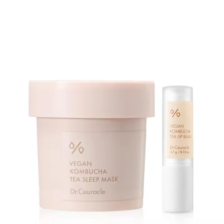 Dr.Ceuráculo |   Mascarilla para dormir + Bálsamo labial de té de kombucha vegano - 1