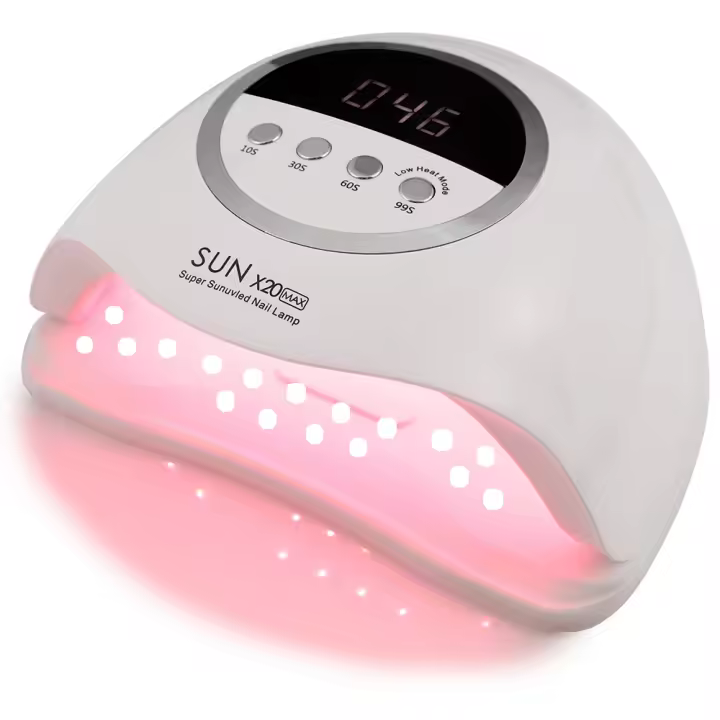 Lámpara de Secado Profesional de Manicura Luces LED/UV de 320W con 72 Abalorios - 1