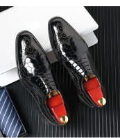 Brock en relieve oxfords zapatos de cuero para hombre - details 10