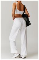 Pantalones de pierna recta para deportes al aire libre para mujer, pantalones sanitarios adelgazantes de cintura alta, pantalones casuales versátiles, otoño e invierno, nuevo - details 11