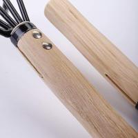 Rastrillo de jardín pequeño de 5 dientes con mango ergonómico para herramienta de jardinería multiusos - details 1