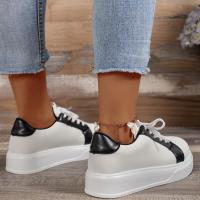 Zapatos deportivos con cordones para mujer, zapatillas planas informales para exteriores - details 7