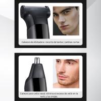 Juego de cortapelos profesional y recortadora MS-806 recortadora todo en uno, Kit 8 en 1 para afeitado masculino, recorte de barba, corte de pelo, nariz, orejas y más, con lámina ultraafilada, estuche, recargable - details 5