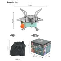 Mini estufa de Gas de cartón plegable portátil para acampar al aire libre, cocina compacta, estufa cuadrada pequeña para entretenimiento al aire libre - details 9