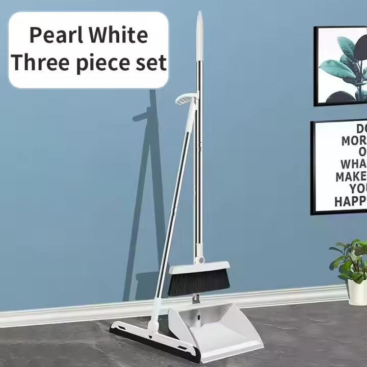 Juego de recogedor y escoba plegable para el hogar, recogedor y escoba de basura, juego de limpieza mágica para Cocina - 1