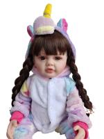BZDOLL-Muñeca Reborn realista de silicona suave, juguete de cuerpo completo, casa de juegos, regalo de cumpleaños encantador para niña, 55 CM, 22 pulgadas - details 6