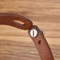 Jiayiqi-pulsera Vintage de cuero genuino para hombre y mujer, brazalete de mano, brazalete Punk, regalo de joyería para pareja - details 17