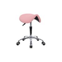 Taburete rodante Regulable en Altura, Taburete Giratorio con reposapiés, Estilo Metal Industrial Moderno, de Cuero PU Negro (Azul) - details 7