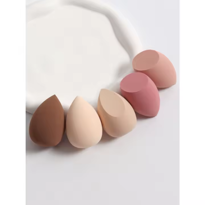 La belleza no come caca, huevos de maquillaje suaves gigantes, esponjas secas y húmedas - 1