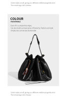 Primavera y verano nueva holgura Baina bolso tote bolsa de basura de gran capacidad bolsa de cercanía bolsa callejera - details 13