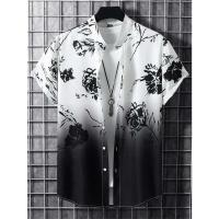 Camiseta de Verano de Playa Hawaiiana Estampado de Denim 3D para Hombres Manga Corta Transpirable - details 7